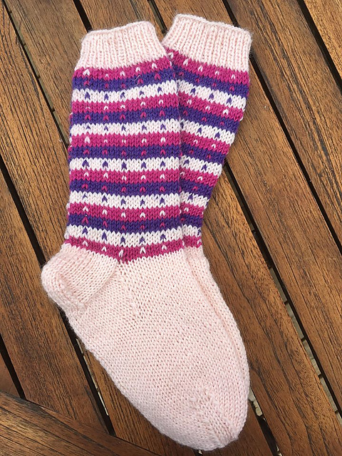 Girl stocking Stripes and Lice