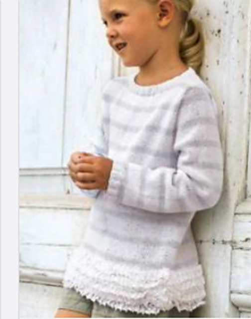 Sweater with a Ruffled Edge