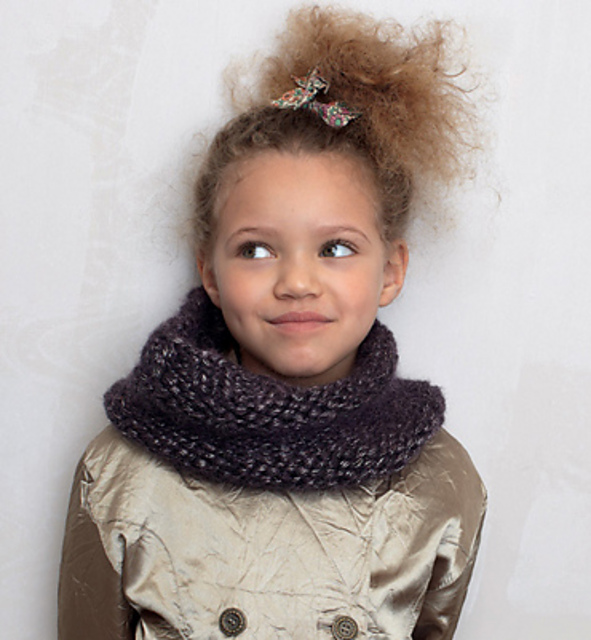 Modèle snood jersey envers