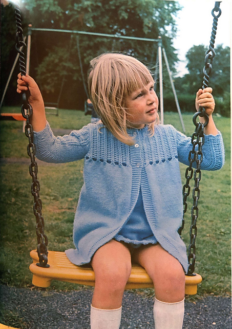 Ribbon-trimmed dress and coat