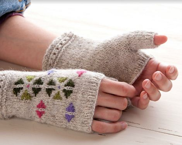 Forest Flower Mitts