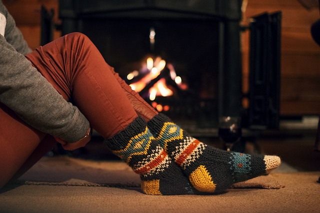 Fireside Fair Isle Socks