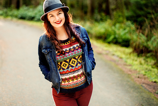 Crazy Fair Isle Sweater