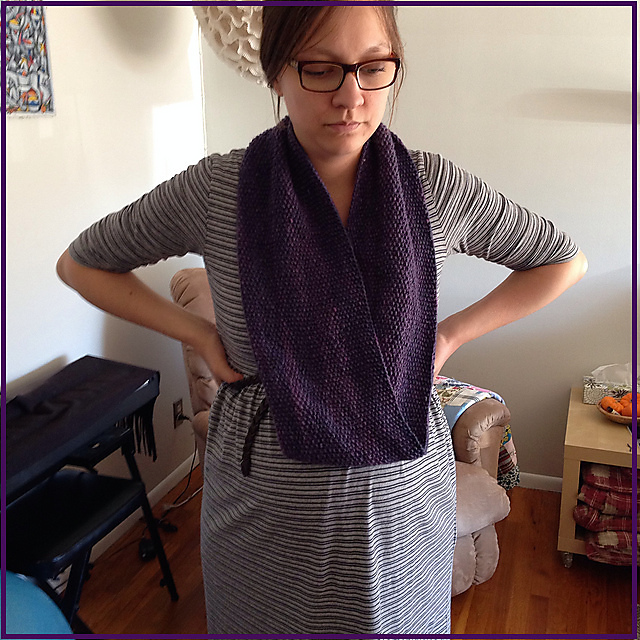 Seamless Seed Stitch Cowl