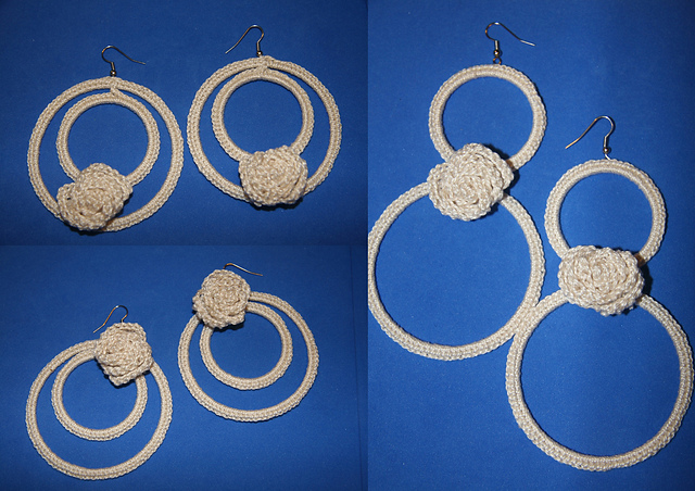 Rose earrings