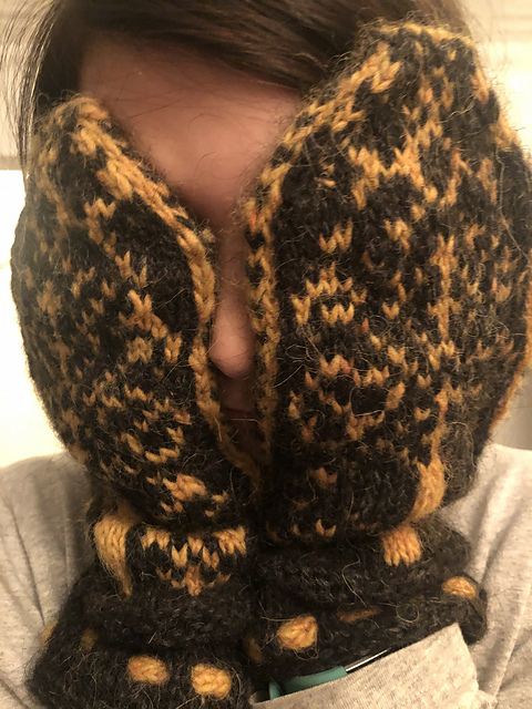 Square Dance Colorwork Mittens