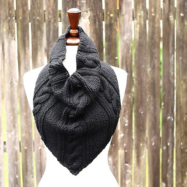 Cabled Bandana Cowl