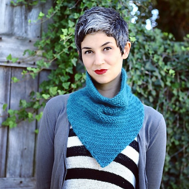 Herringbone Bandana Cowl