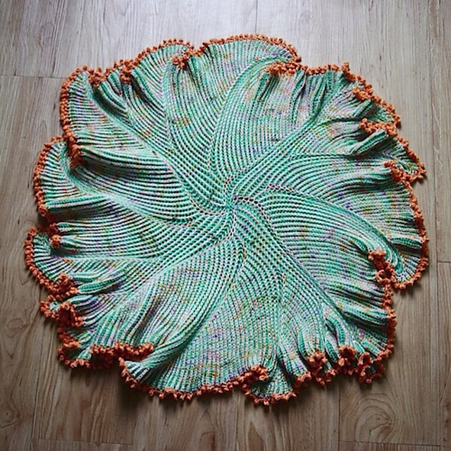 Sprouting Brioche Baby Blanket
