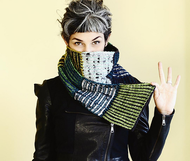Ravelry: Modular Brioche Scarf pattern by Lavanya Patricella