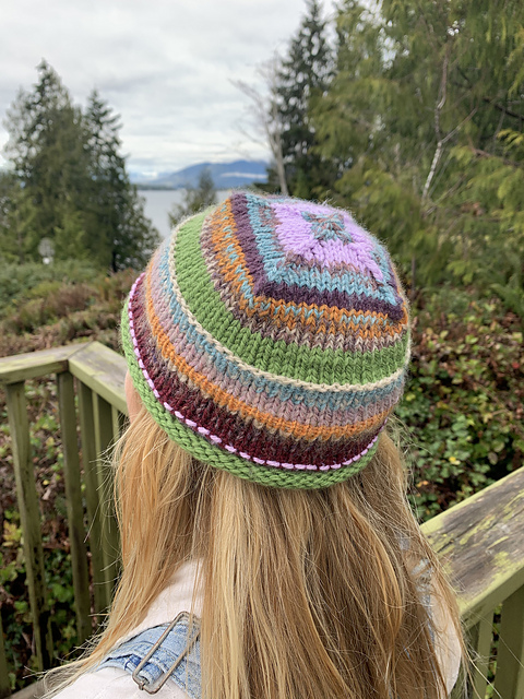 帽子 Y.A.R.N Knit Hat Striped Sentro Knitting Machine Beanie (Reversible!) - YouTube