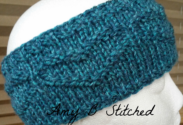 Chain of Hearts Knit Headband/Beanie