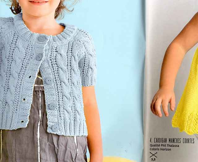 4. Cardigan Manches Courtes