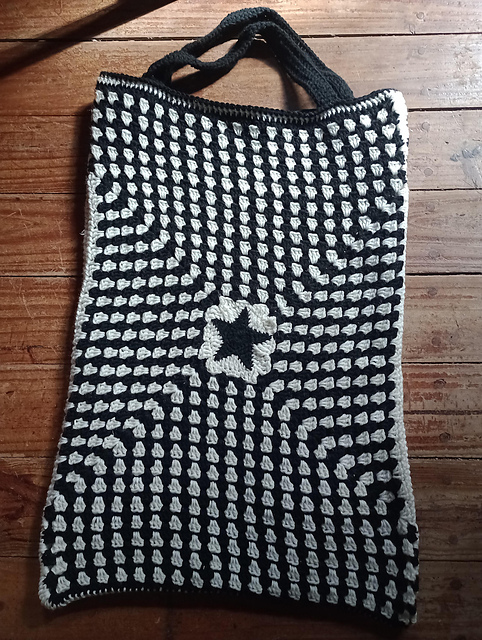 Star Granny Square Tote Bag