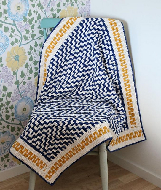 Ravelry patroon: One Step Beyond Blanket
