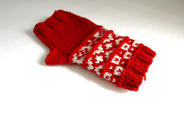 Cecilia Fingerless Fair Isle Mitts