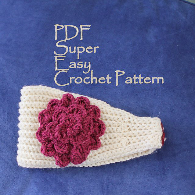 Crochet Headband Rosetta