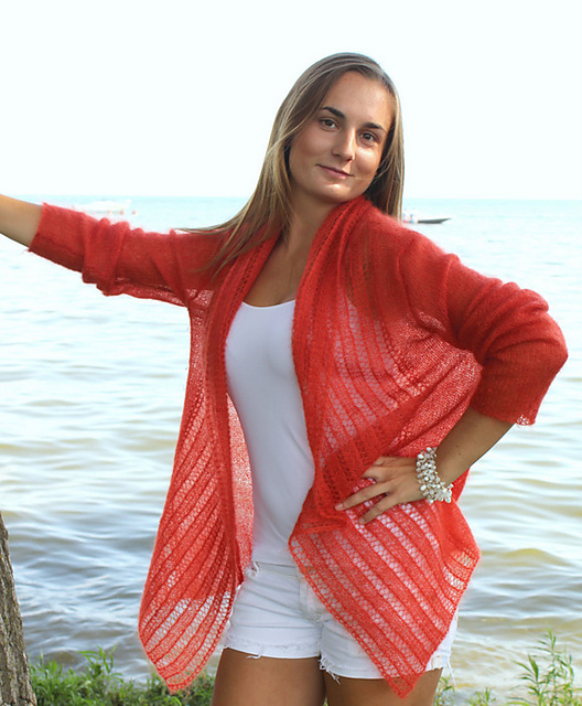 Ravelry: Magic Lace Cardigan pattern by Angela Juergens