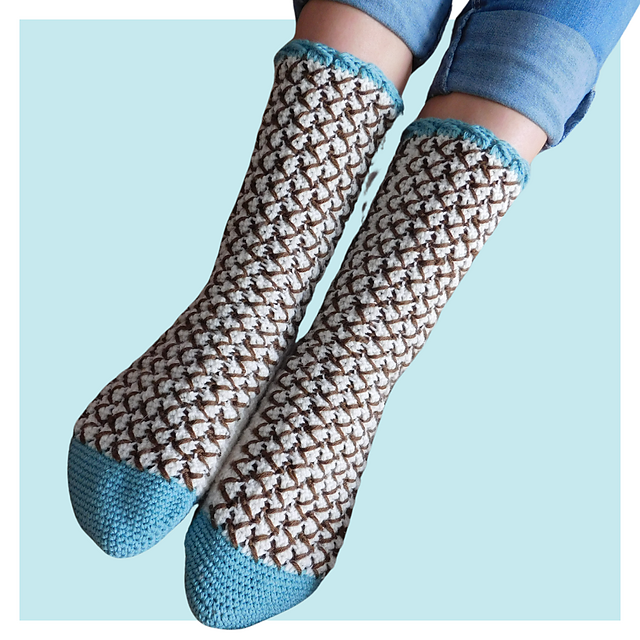 Mint chocolate chip socks