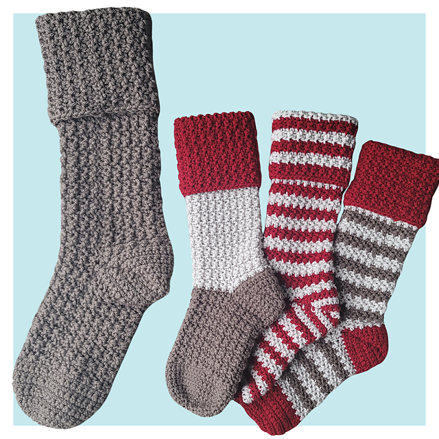 Gnome family of stockings