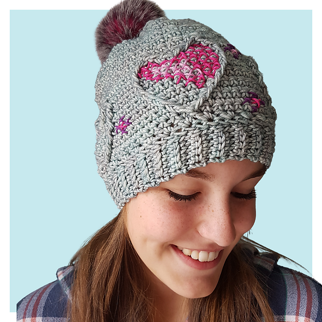 Three of Hearts hat