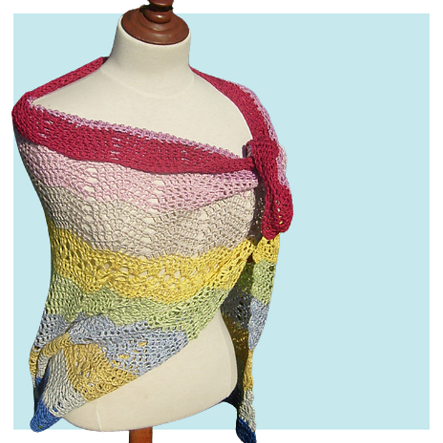 Bubblegum shawl