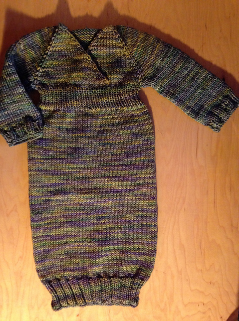 Baby Sleeper Gown, Top Down