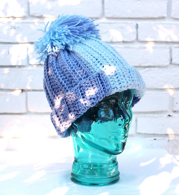 knit look slopes hat