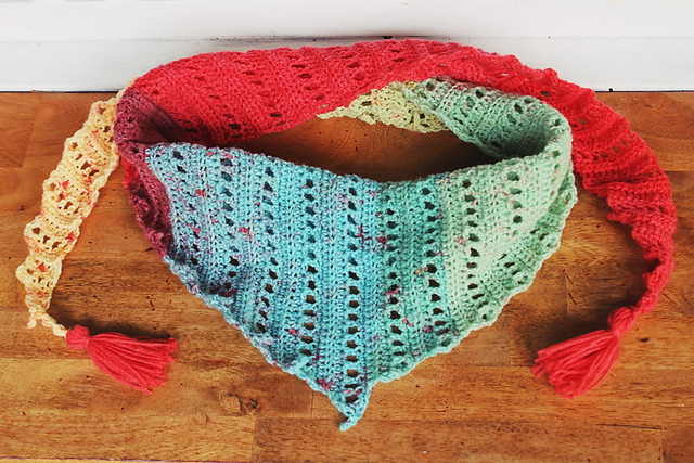 colorful triangle scarf