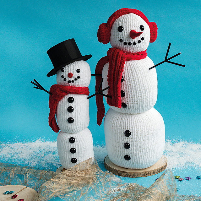 Snowman and snow ma'am