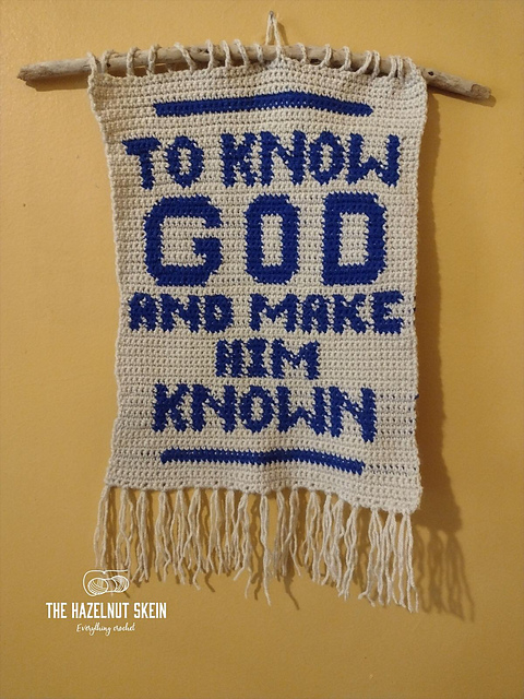 To Know God Wall Hanging