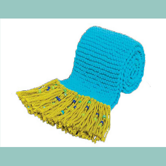 Beaded Tassel Scarf