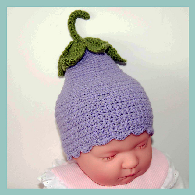 Dee Campanula Flower Baby Reborn Doll Hat