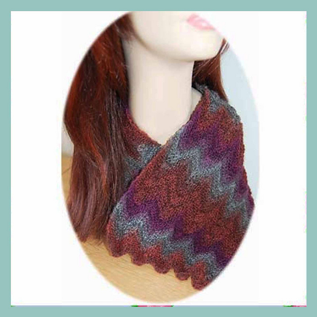 Elen Unisex Chevron long scarf