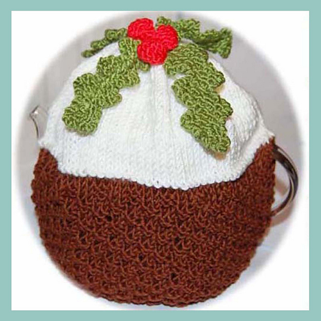 Chocolate Christmas Pudding Tea Cozy