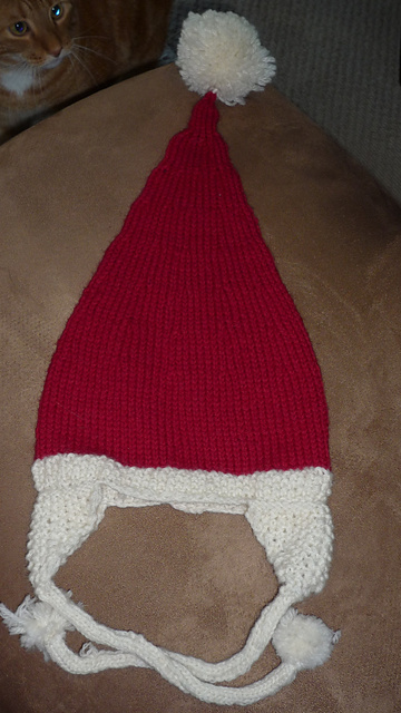 Santa hat with optional earflaps