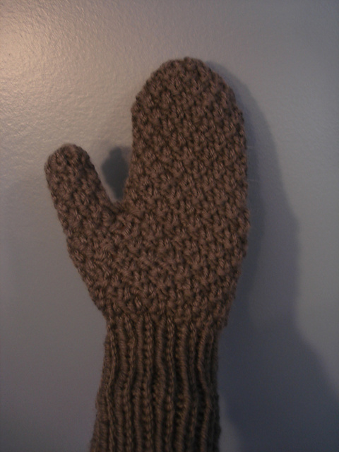 Notes for Moss Stitch Palm Variation to Bella Mittens