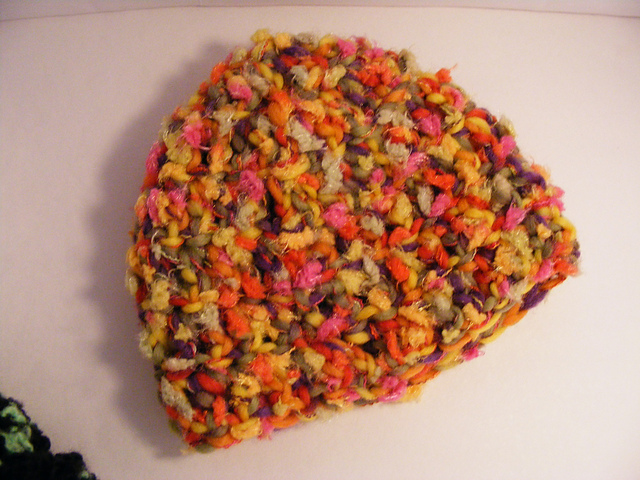 Art yarn baby beanie
