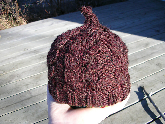 Cabled Baby Hat