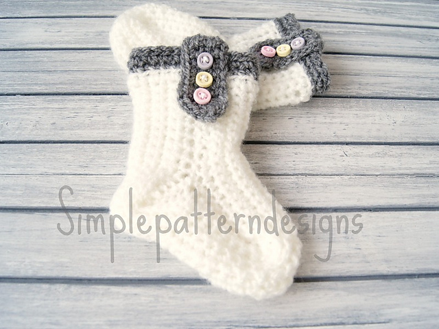Baby White Booties