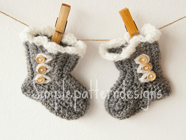 Baby Grey Booties