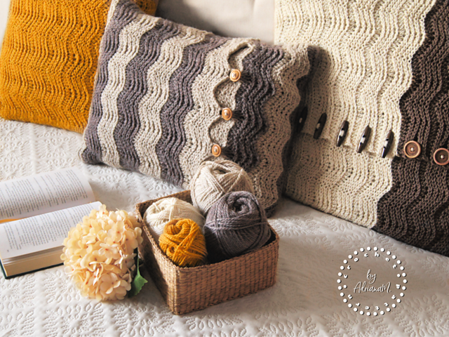 FIONA knit-look cushion covers