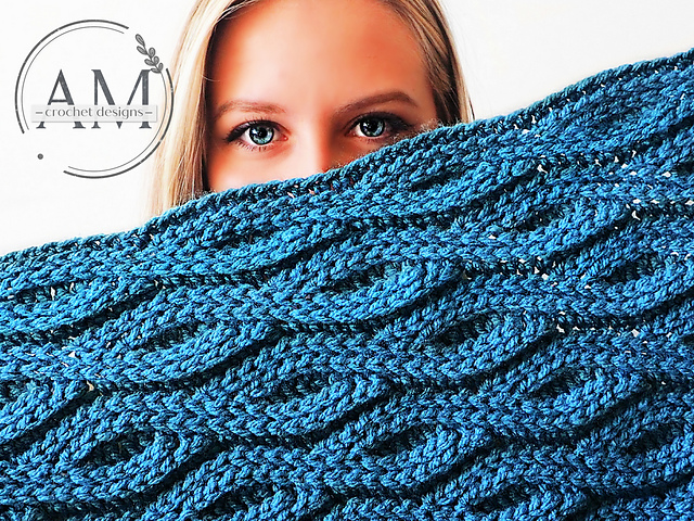 MONTANA knit-look blanket