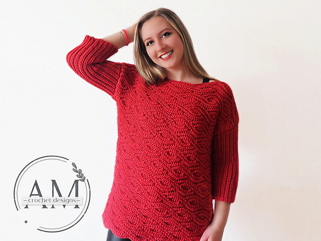 MONTANA knit-look pullover