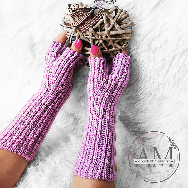SIMPLE knit-look mittens