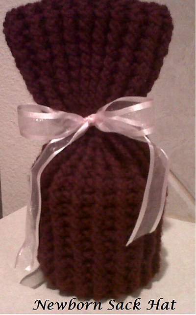 Newborn Sack Hat w/ Bow