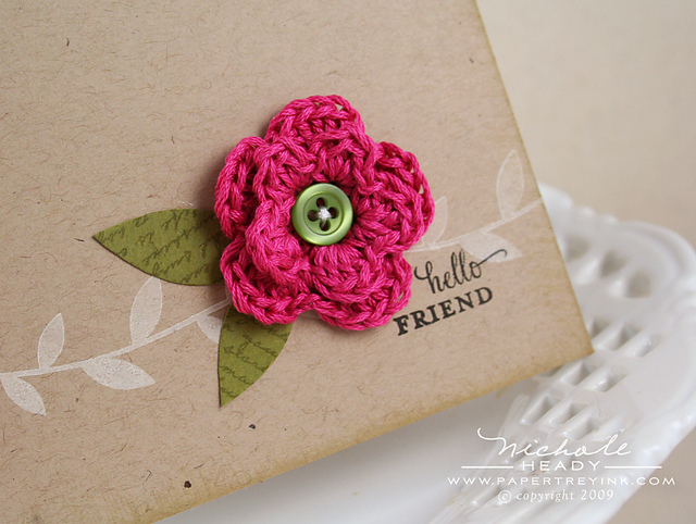 2 layer crochet flower