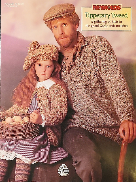 Cable Yoke Pullover or Cardigan & Tam