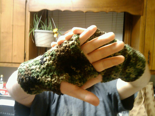 Crochet  Fingerless Gloves
