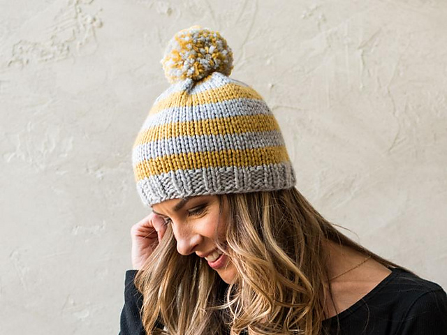 Striped Chunky Hat